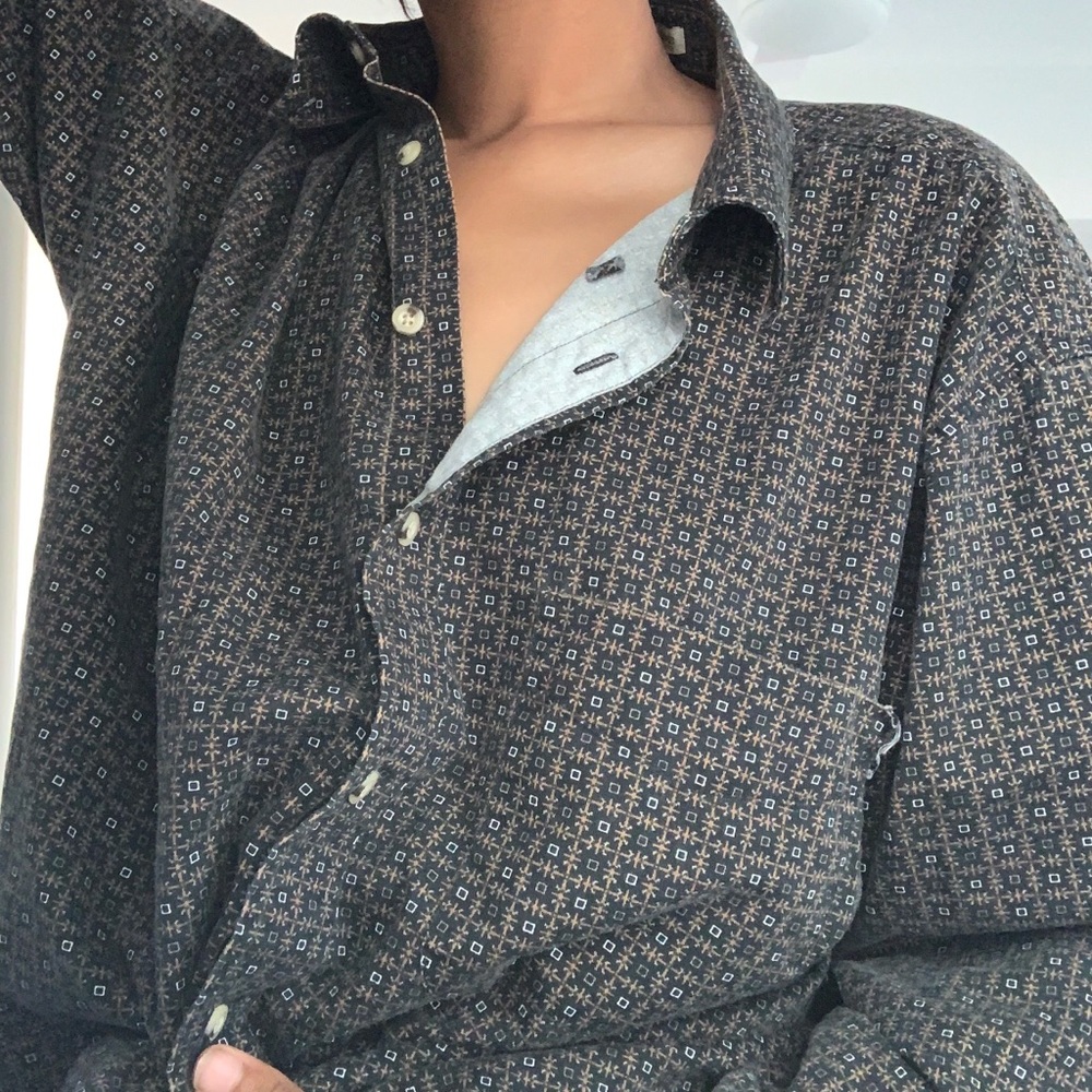 Vintage patterned button up